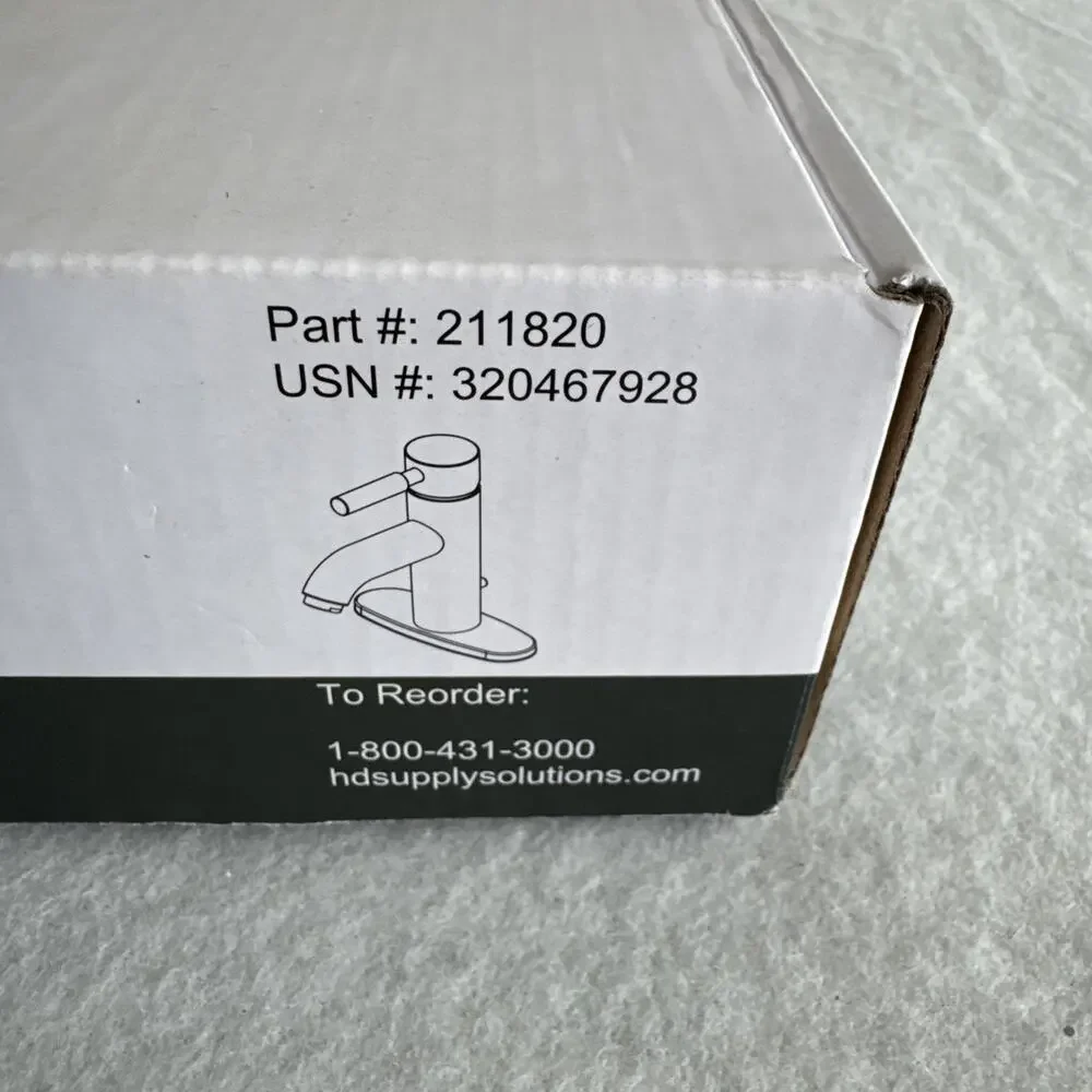 Handle Bath Faucet Seasons Westwind W/Quick Install Pop Up Brushed Nickel